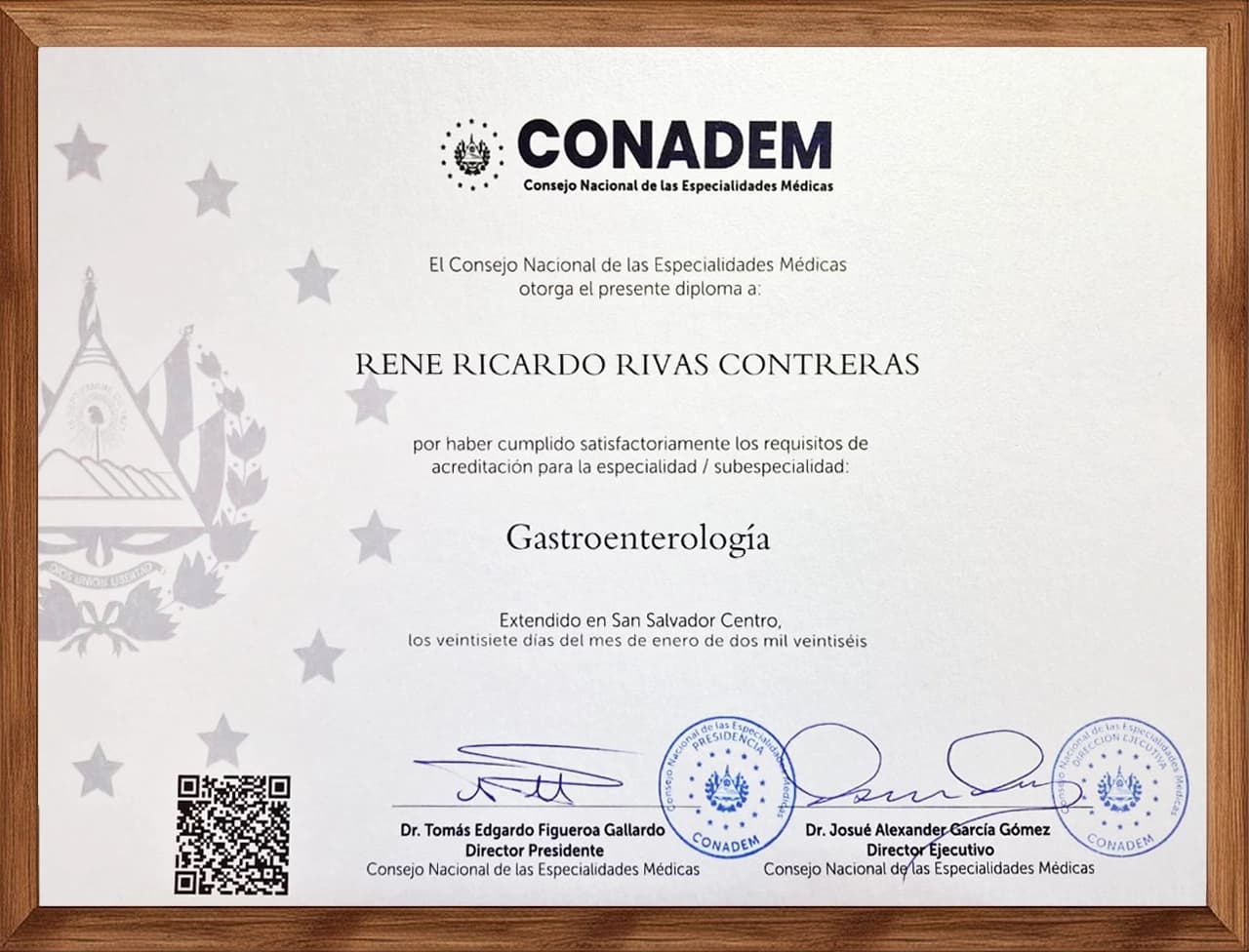 Certificación CONADEM - Gastroenterología